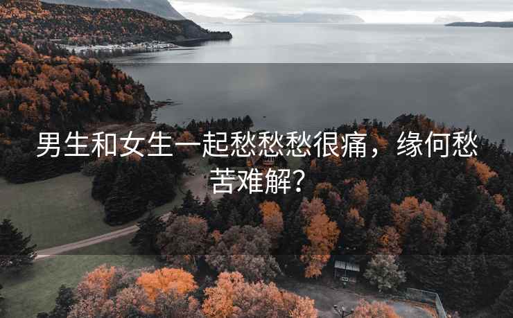 男生和女生一起愁愁愁很痛，缘何愁苦难解？