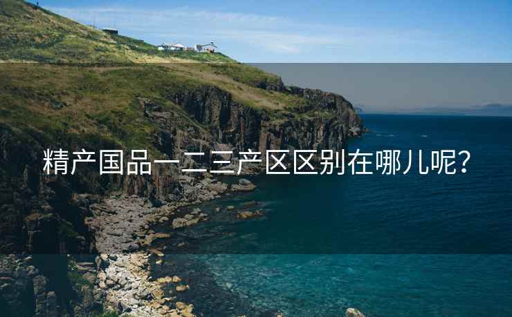 精产国品一二三产区区别在哪儿呢？